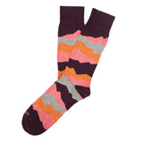 Mens Socks - Seismic Men's Socks - Bordeaux⎪Etiquette Clothiers
