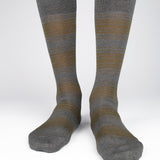 Mens Socks - Tokyo Stripes Men's Socks - Dark Grey⎪Etiquette Clothiers