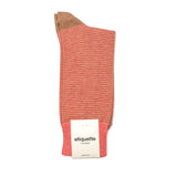 Mens Socks - Thousand Stripes Men's Socks - Pink⎪Etiquette Clothiers