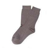 Womens Socks - Basic Luxuries Ribbed Women's Socks - Grey⎪Etiquette Clothiers