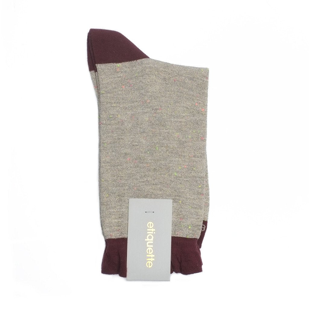 Womens Socks - Charming Duo Women's Socks - Gold Metallic⎪Etiquette Clothiers