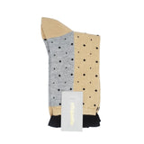 Womens Socks - Multi Dots Women's Socks - Gold Metallic⎪Etiquette Clothiers