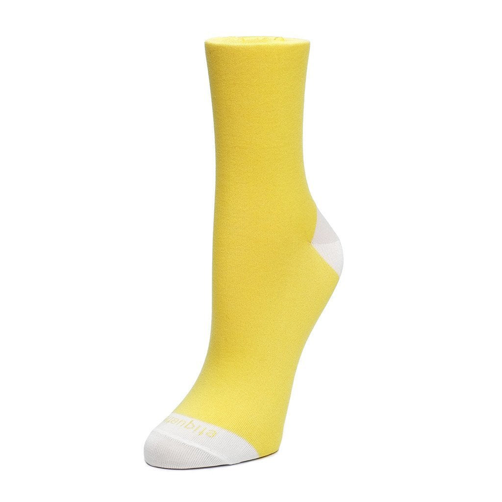 Womens Socks - Duo Pops Women's Socks - Yellow⎪Etiquette Clothiers