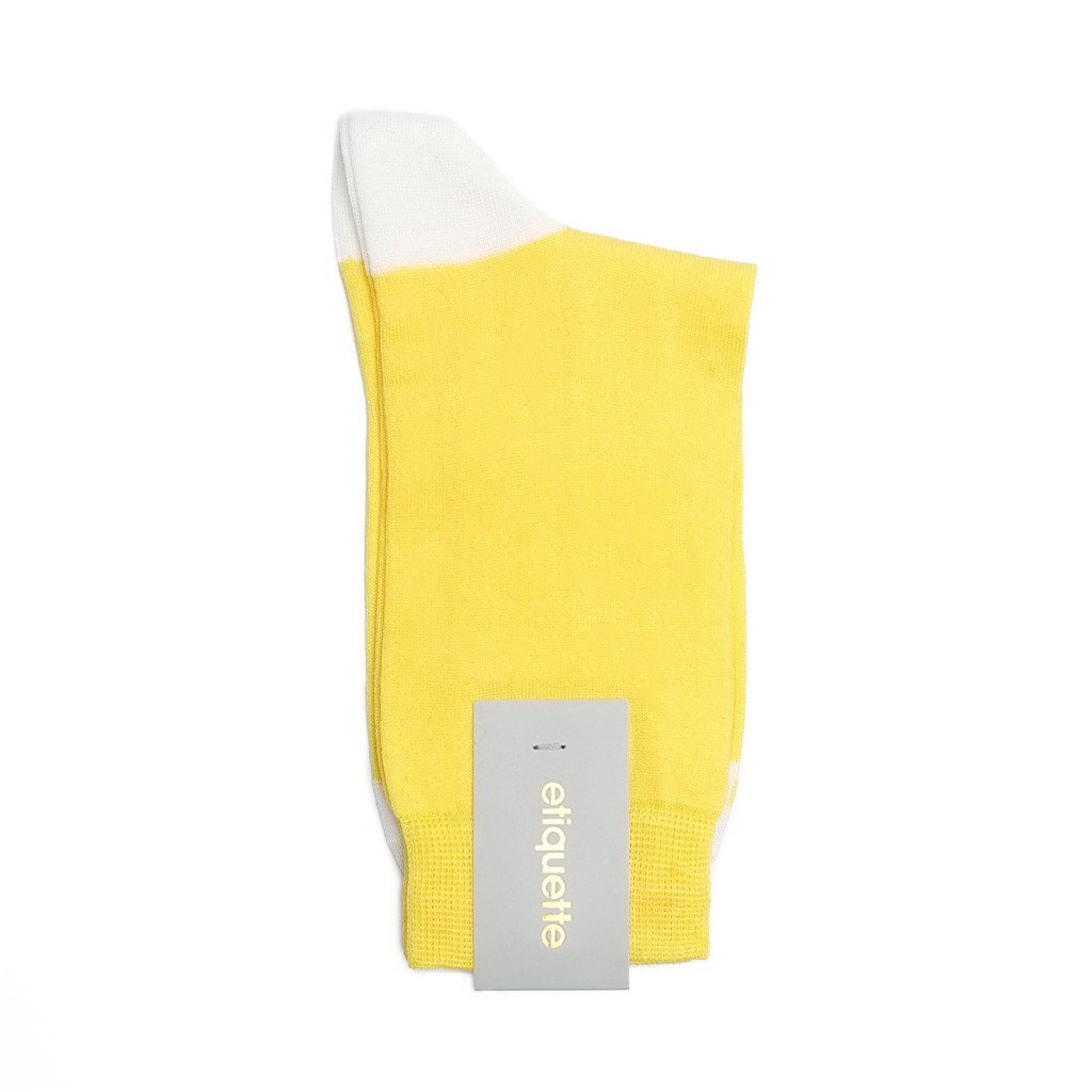 Womens Socks - Duo Pops Women's Socks - Yellow⎪Etiquette Clothiers