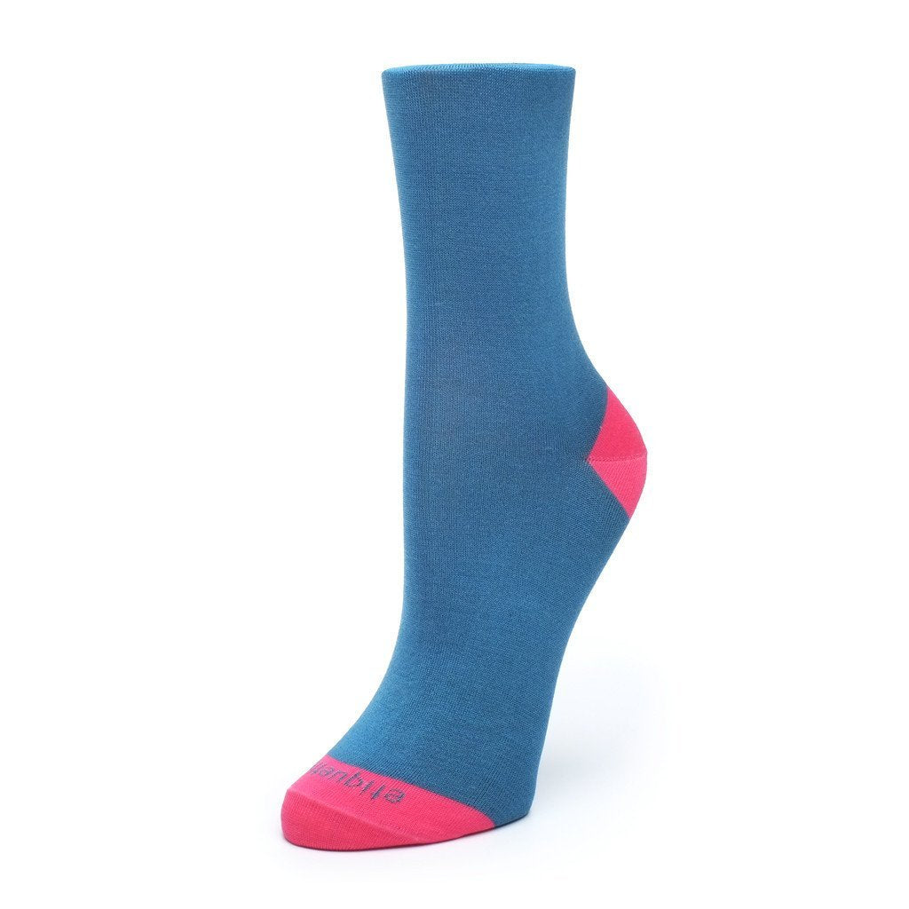 Womens Socks - Duo Pops Women's Socks - Blue⎪Etiquette Clothiers