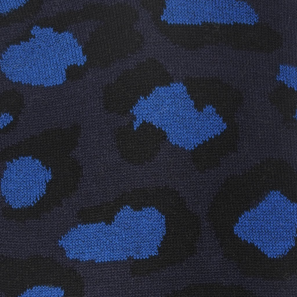 Womens Socks - Leo Pop Women's Socks - Dark Blue⎪Etiquette Clothiers