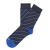 Womens Socks - Step It Up Women's Socks - Dark Blue⎪Etiquette Clothiers