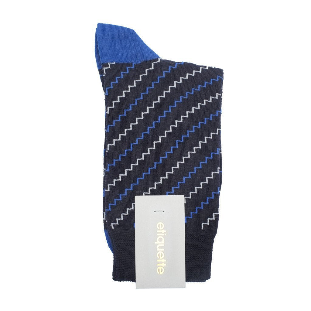 Womens Socks - Step It Up Women's Socks - Dark Blue⎪Etiquette Clothiers