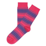Womens Socks - Tokyo Stripes Women's Socks - Pink⎪Etiquette Clothiers