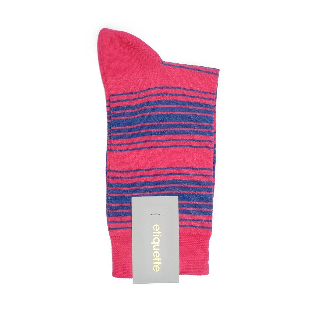 Womens Socks - Tokyo Stripes Women's Socks - Pink⎪Etiquette Clothiers