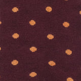 Womens Socks - Mini Polka Women's Socks - Bordeaux⎪Etiquette Clothiers