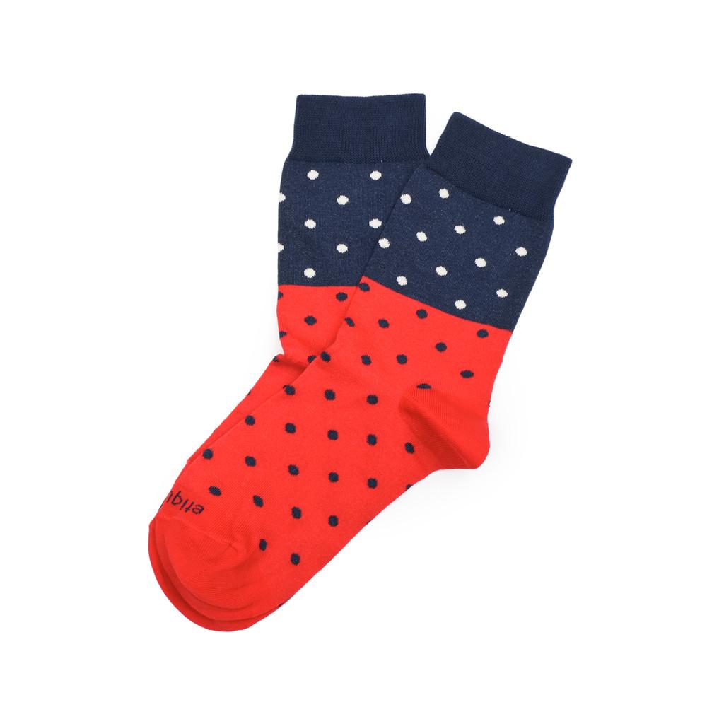 Womens Socks - Mini Polka Women's Socks - Red⎪Etiquette Clothiers