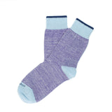 Womens Socks - Slubby Women's Socks - Purple⎪Etiquette Clothiers