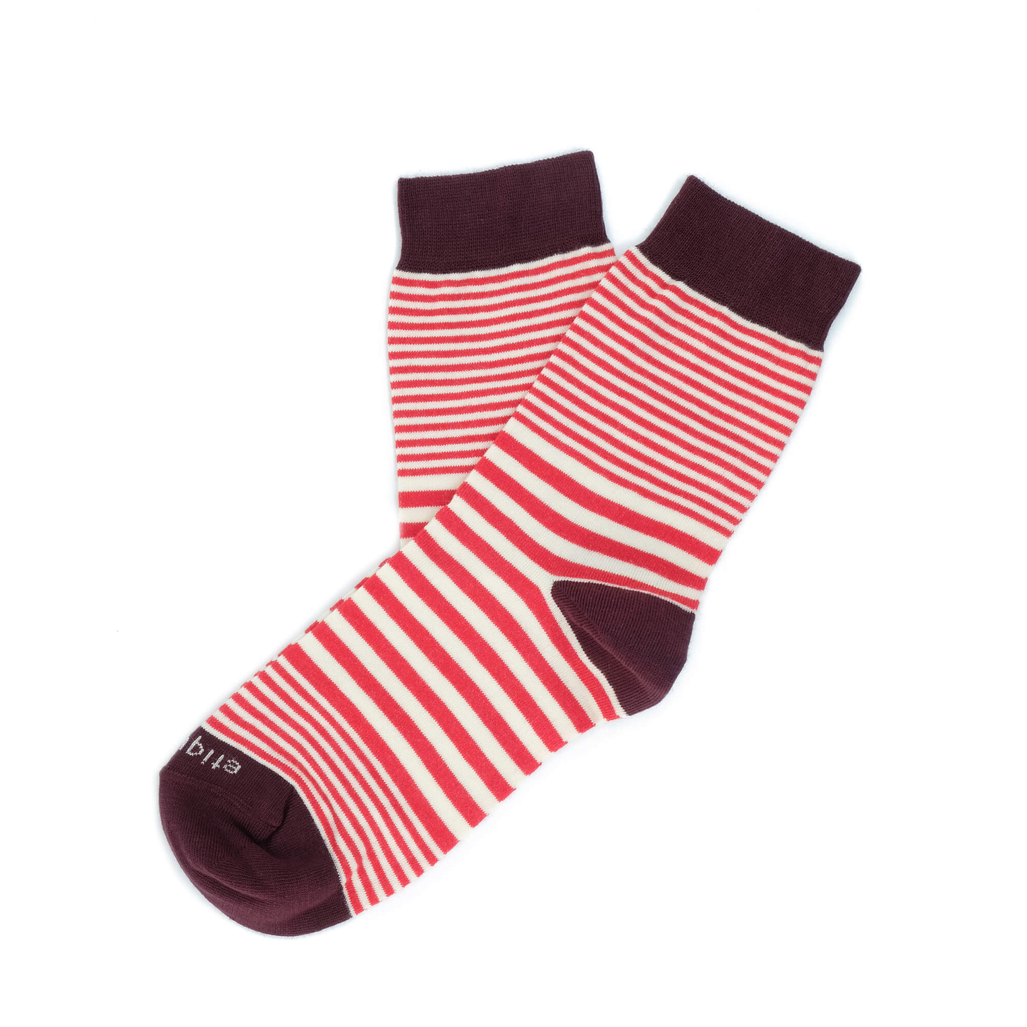 Womens Socks - Sailor Stripes Women's Socks - Red⎪Etiquette Clothiers