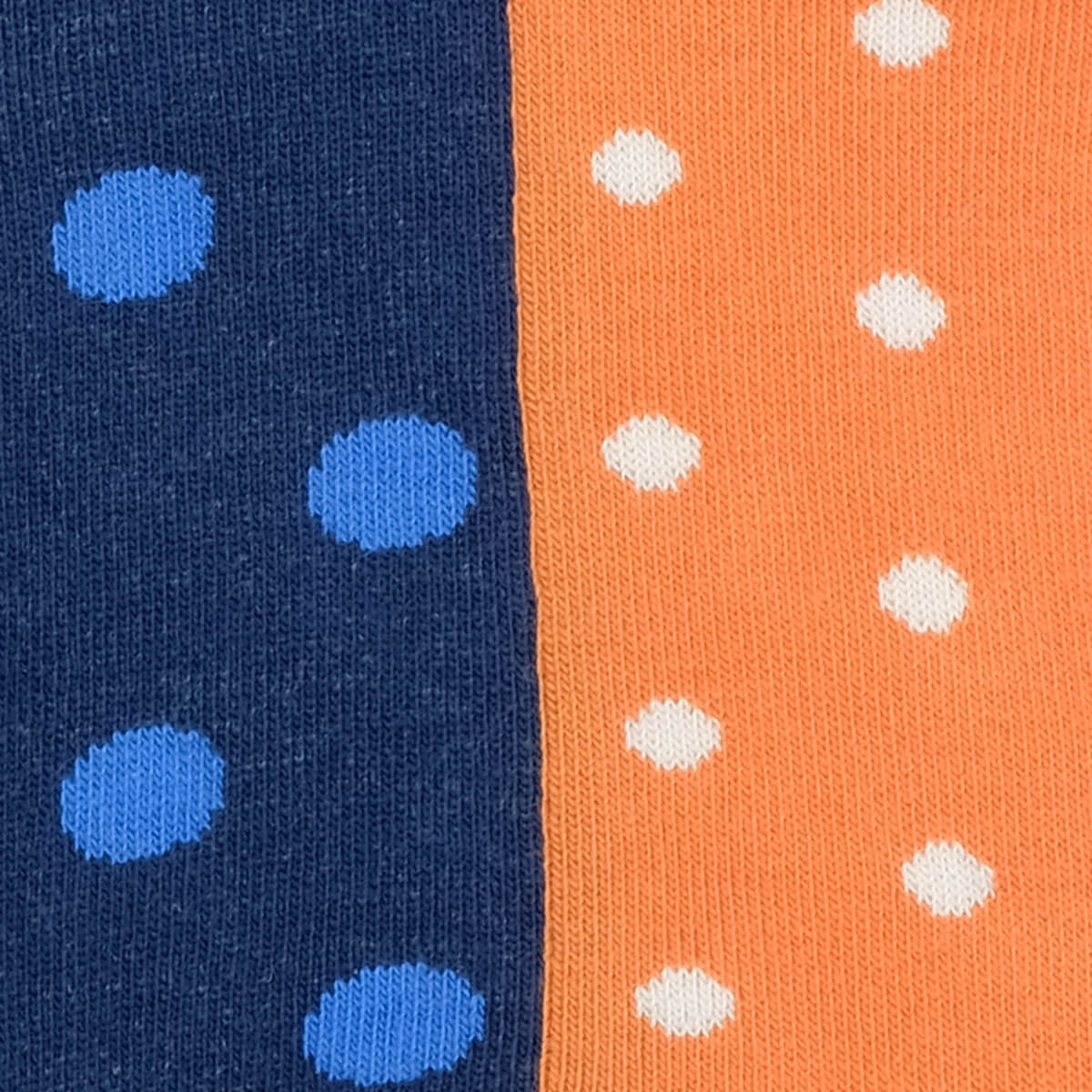 Womens Socks - Two Faced Women's Socks - Navy/Orange⎪Etiquette Clothiers