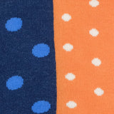 Womens Socks - Two Faced Women's Socks - Navy/Orange⎪Etiquette Clothiers