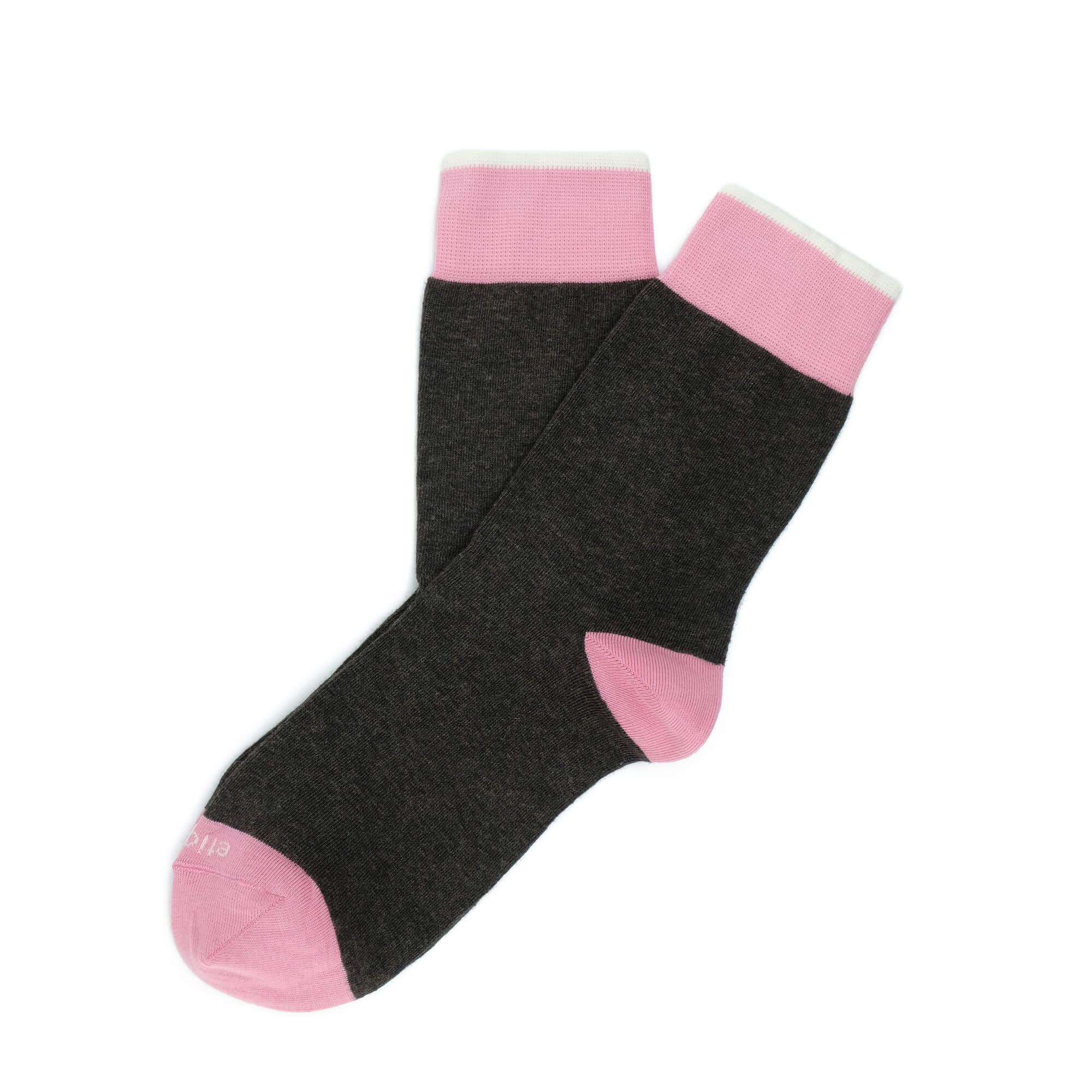 Womens Socks - Tri Pop Women's Socks - Dark Grey⎪Etiquette Clothiers