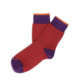 Womens Socks - Tri Pop Women's Socks - Red⎪Etiquette Clothiers