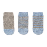 Baby Socks - Baby Boy Socks Gift Box - Heather Blue and Grey⎪Etiquette Clothiers