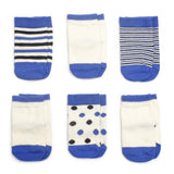 Baby Socks - Etiquette x Colette Baby Socks Gift Box - Cyan Blue & Ecru⎪Etiquette Clothiers