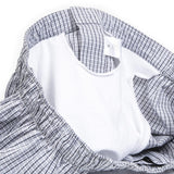 Mens Underwear - Men's Boxer Shorts Checker - Navy Grey⎪Etiquette Clothiers