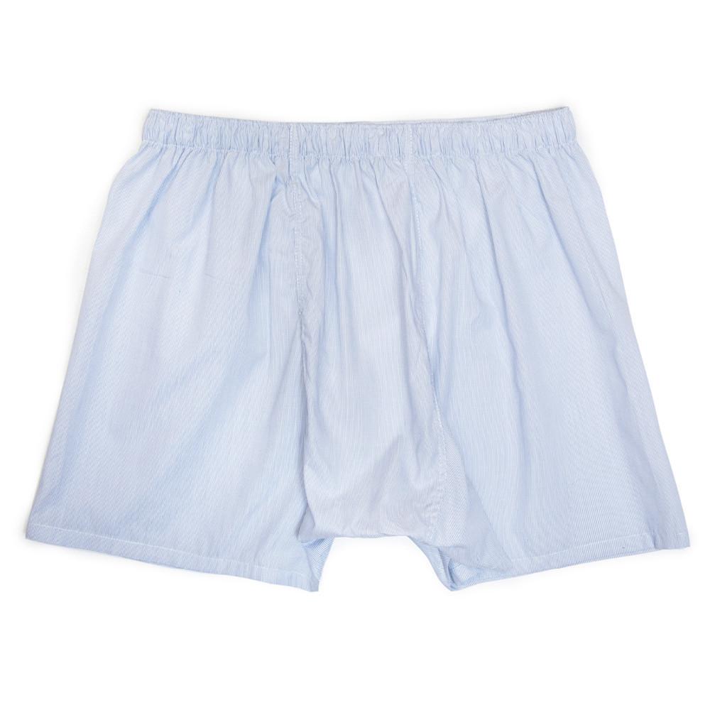 Mens Underwear - Men's Boxer Shorts Fine Lines - Blue⎪Etiquette Clothiers