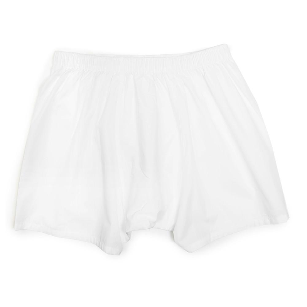 Mens plain shop white boxer shorts