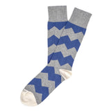 Mens Socks - Everest Stripes Men's Socks - Blue⎪Etiquette Clothiers