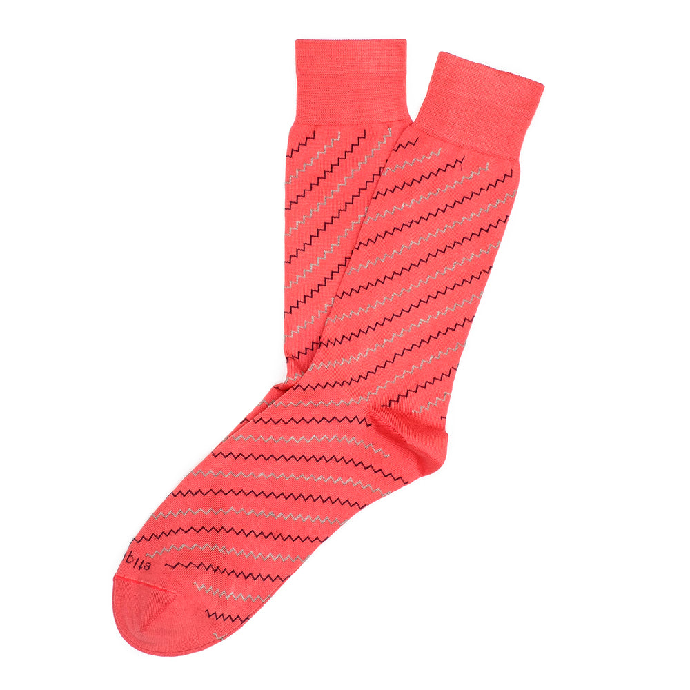Mens Socks - Step It Up Men's Socks - Pink⎪Etiquette Clothiers